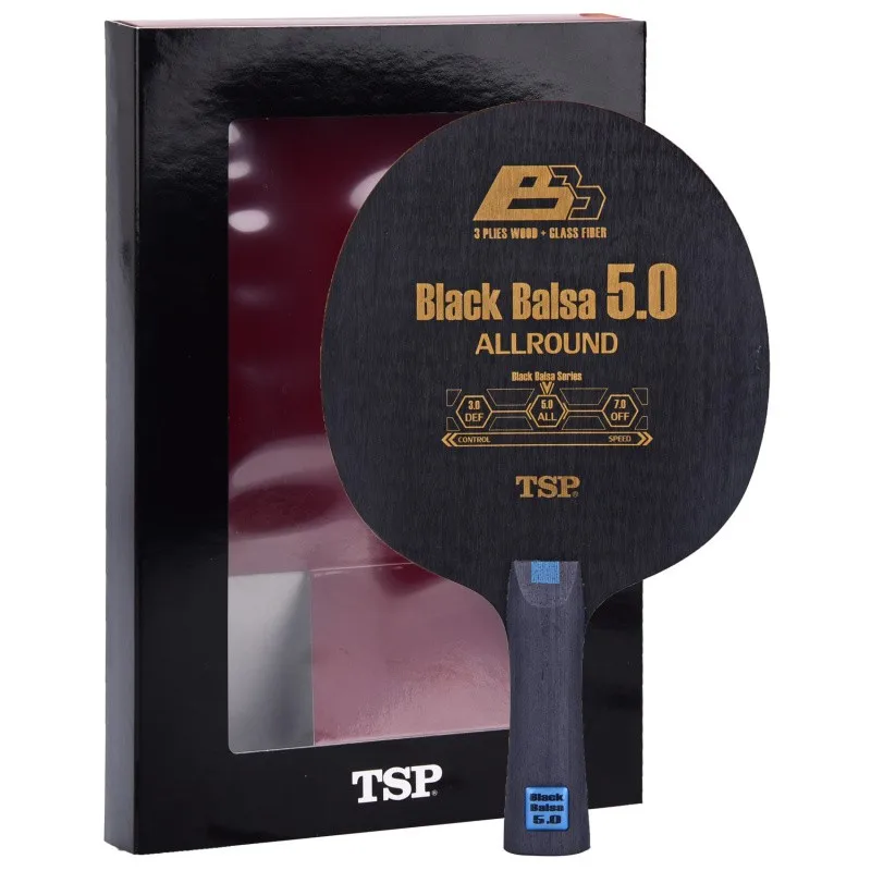 Tsp Allround Black Balsa ракетка для настольного тенниса Спортивная ракетка для настольного тенниса крытая Спортивная ракетка