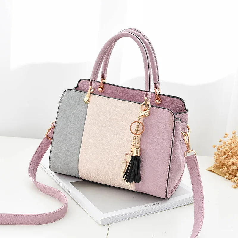 

2019 Fashion Female Handbag Female Korean Version of The Classic Elegant Color Shoulder Diagonal Package New Ladies Bag
