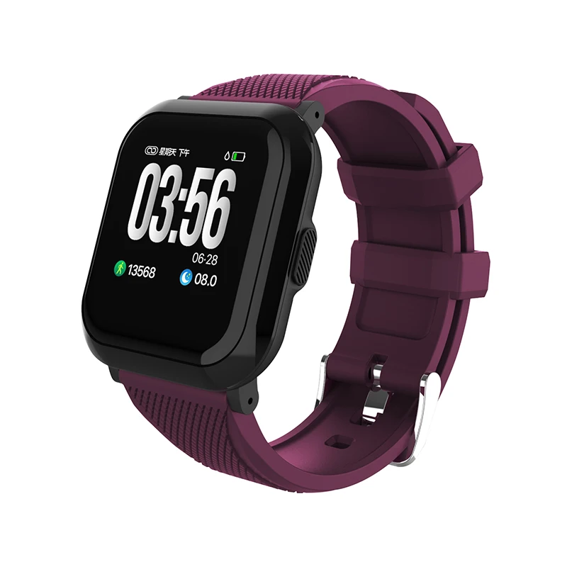 

SmartWatch IP68 Waterproof Fitness Tracker Heart Rate Monitor Blood Pressure1.3Inch Touch Screen GPS Motion Track Smart Bracelet