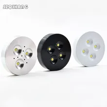 Высокая мощность 3*1 Вт 4*1 Вт диммируемая светодиодная шайба для шкафа AC110-260V/AC110V/AC220V/Теплый/натуральный/холодный белый