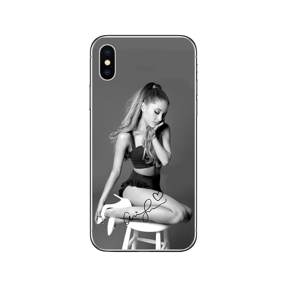 Чехлы для телефонов ciciber Ariana Grande для Iphone 7, 8, 6, 6S Plus, 5S, SE, мягкий чехол из ТПУ для Iphone 11 Pro, XR, XS, MAX, X, чехол, Funda Coque