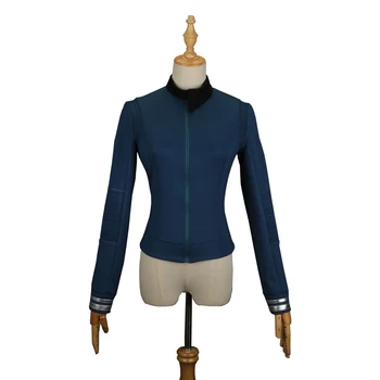 

New Star Discovery Season 2 Costume Female Top Starfleet Commander Uniform with Badge Woman Costumes Adult Cosplay Costume