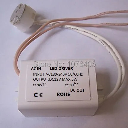 

10pcs DIY Mini LED Power Supply AC/DC Adapters 5W LED Driver 180-240V To 12V / Socket for LED MR11/MR16 3W 4W 5W free shipping