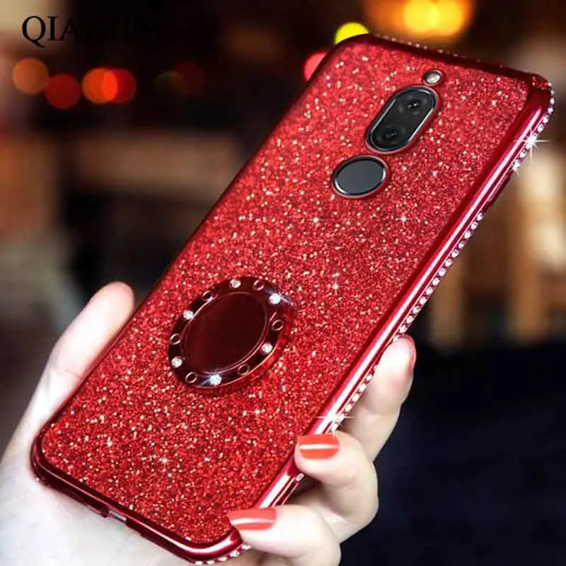 Роскошный чехол из ТПУ с блестками и бриллиантами для Huawei Mate 20 10 P20 P30 Lite Pro Plus Nova 3