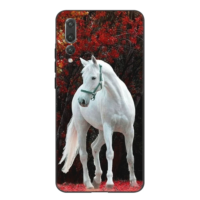 Силиконовый чехол Desxz для мобильного телефона Beauty Horse Huawei Honor 7A 7C 7X 8 8X 8C 9 Note 10