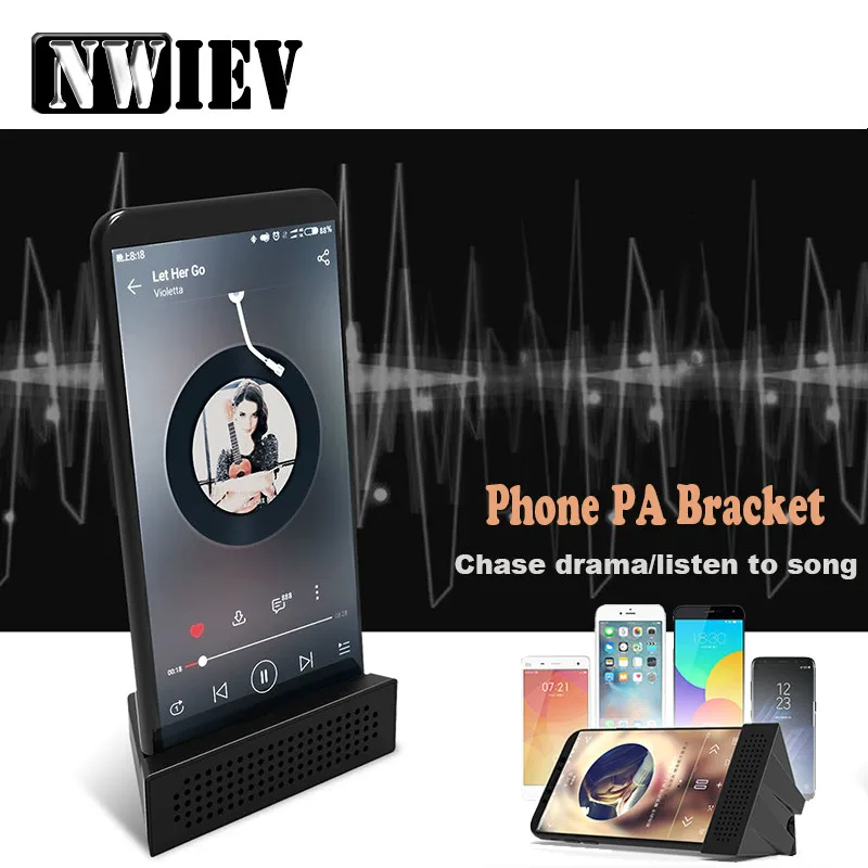 

NWIEV Enhance the sound Bracket Car Phone Holder For Skoda Fabia Superb Volkswagen B6 B5 T5 Mini Cooper Countryman F60 Clubman