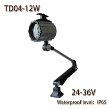 HNTD 12 Вт DC 24 В TD04 светодиодный фонарь с длинной рукояткой, водонепроницаемый рабочий свет с ЧПУ, инструменты для освещения, складной Светодиодный прожектор IP65