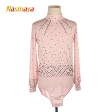 Nasinaya для мальчиков человек фигура выступление в катании на коньках одежда Индивидуальные соревнования катание на льду купальник дети Patinaje гимнастика 34