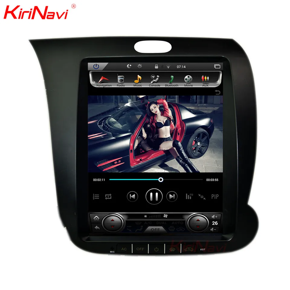 Cheap KiriNavi Vertical Screen Tesla Style 10.4 Inch 2 Din Car Radio DVD for For Kia K3 GPS Navigation Android 7.1 With Wifi Bluetooth 2