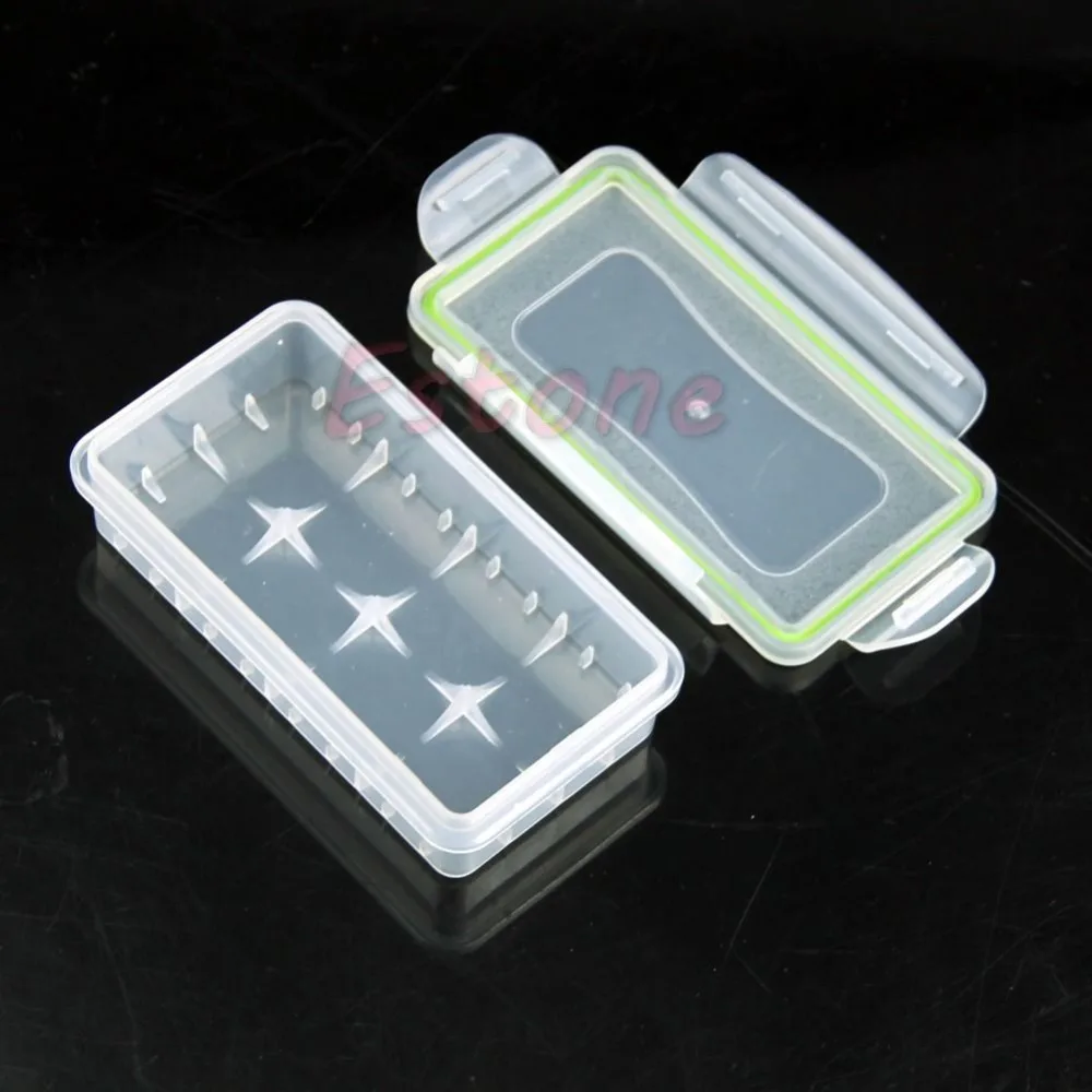 

1PC 18650 Transparent Clear Battery Case Holder Storage Waterproof Box New Free shipping