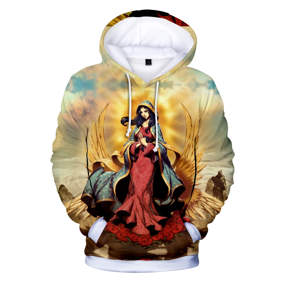2018 hour Lady of Guadalupe 3D крутые толстовки Модные осенние модные теплые популярные с