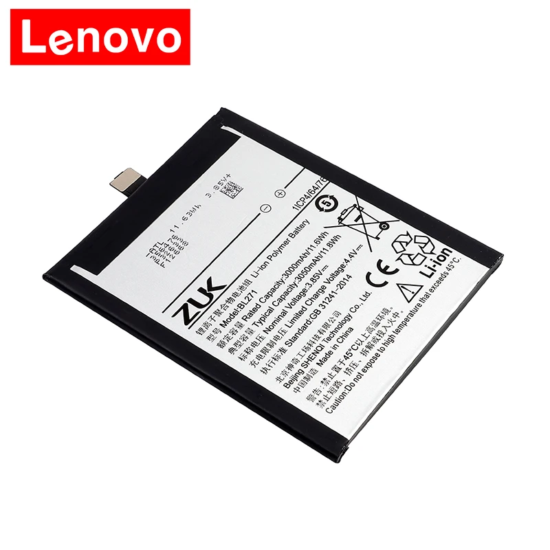 2018 оригинальный для Lenovo 3050 мАч BL271 Сменный аккумулятор Edge Z2 X Z2X ZUK Smart мобильный