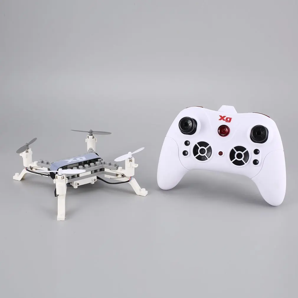

XG171 Smart RC 2.4G RC Building Block 3D Bricks Quadcopter Drone Aircraft with Altitude Hold One Key Return 3D Flips