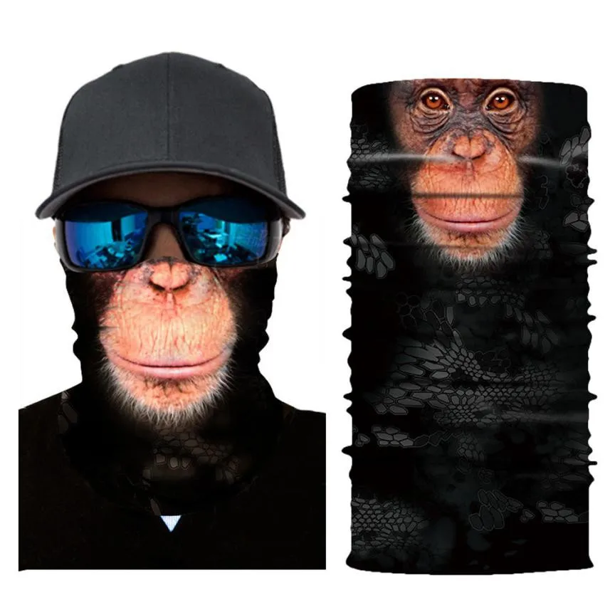 

3D Animals Mask Cycling Bicycle Bike Motorcycle Head Scarf Neck Warmer Face Mask Ski Balaclava Headband Lower Half Face Mask