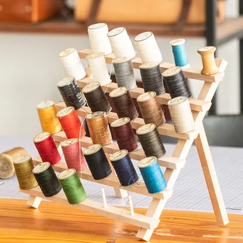 

Foldable Wooden Thread Rack with Spools for Sewing Quilting Embroidery TB Sale