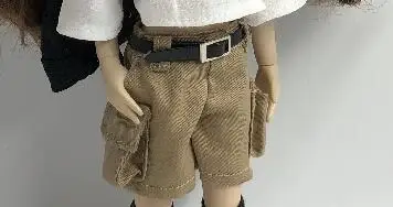T02-X601 Blyth кукольные одежда 1/6 куклы аксессуары azone ручной работы, одежда из белого топа и комбинезоны хаки - Цвет: C khaki overalls