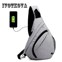IVOTKOVA Модные мужские нагрудные сумки Нейлоновые женские дорожные сумки повседневные сумки через плечо Прямая нагрудные сумки мужские сумки