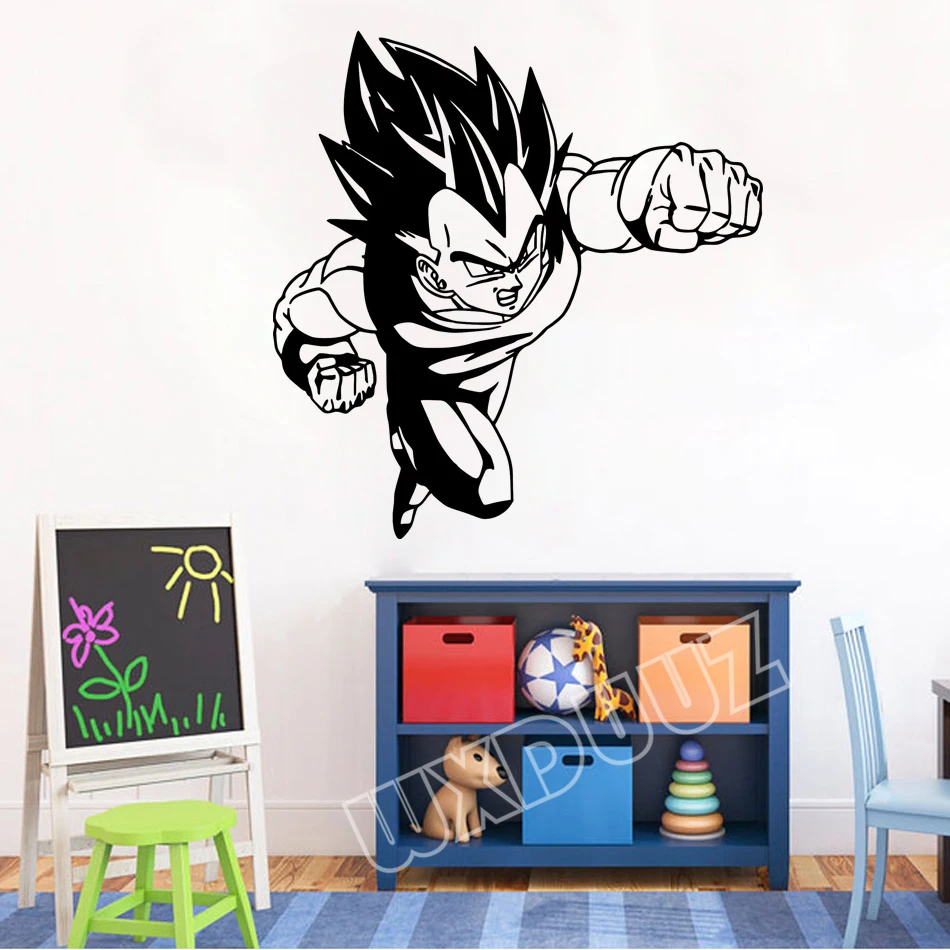 

Vegeta Dragon Ball Z Anime Poster Wall Sticker Vinyl Sticker For Kids Room Decoration Bedroom Art Decor Poster Mural #A144