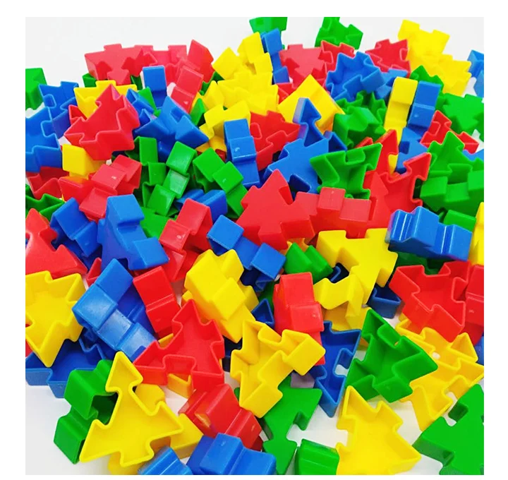 Детские Обучающие головоломки в форме стеблей, блоки, строительные игрушки для детей 495 г/упак