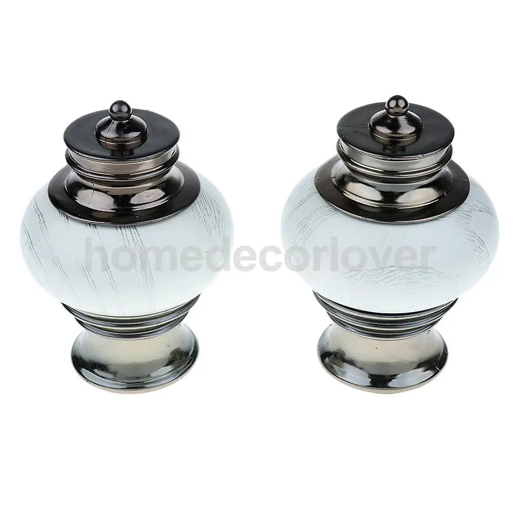 2PCS Window Curtain Drapery Rod/Pole End Cap Rod Head Cap for Curtain Poles with 28mm Inner Dia	