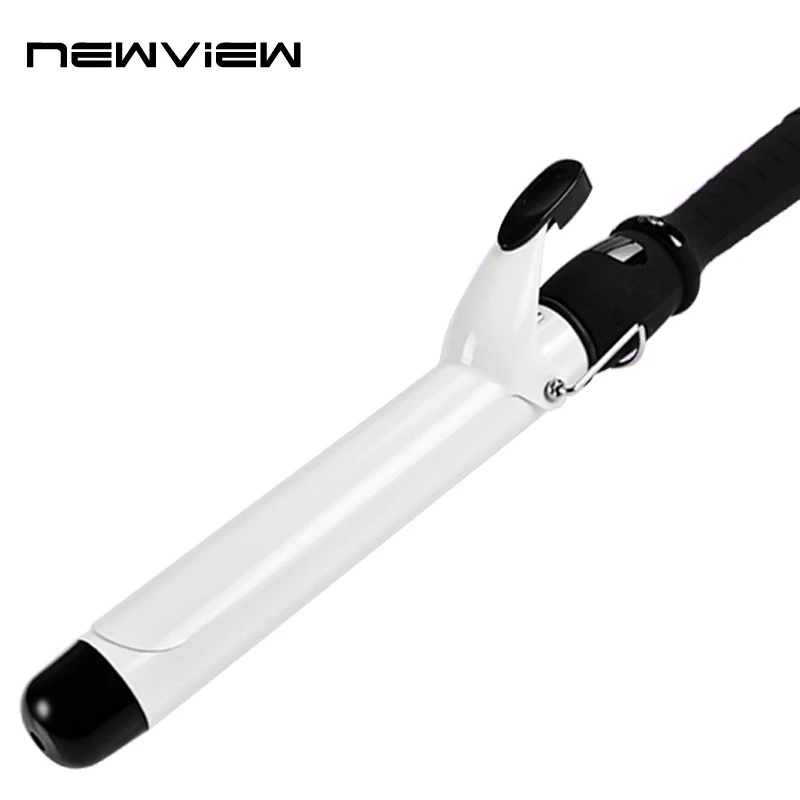 

NewView Professional Hairstyle Tools Black White Diameter 32mm Salon Hair Ceramic Curling Curler Iron Wave Wand
