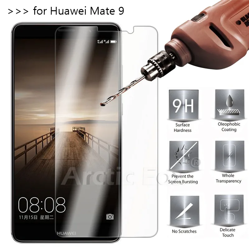 2 шт./лот закаленное Стекло для huawei Коврики 9 Экран протектор Защитная пленка