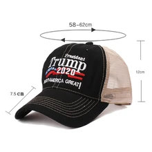 Бейсбольная Кепка с вышивкой, промытая сетчатая шапка, спортивная одежда с регулируемой застежкой на спине, Американская Спортивная одежда для женщин