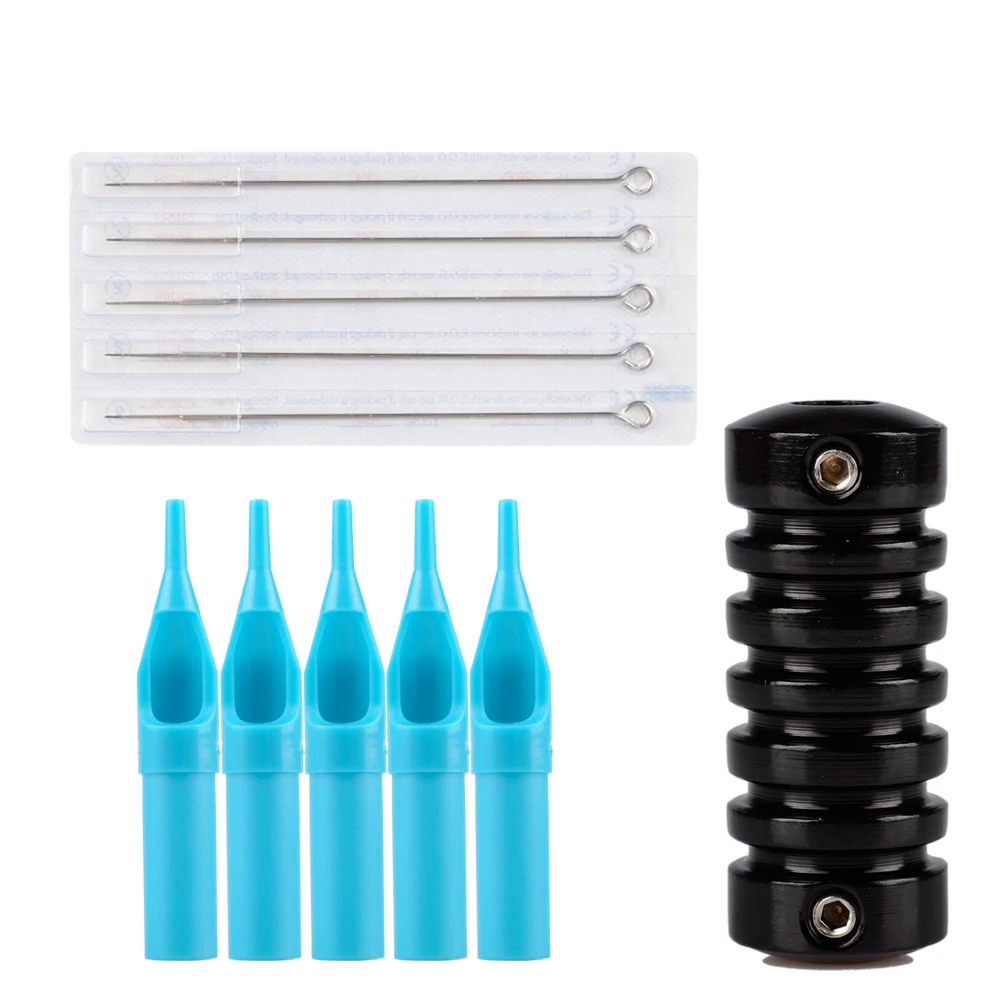 Kopen Gestart Tattoo Kit 8 Wrap Coils Tattoo Machine Gun Set 20 Stuks Pigment Inkt Permanente Make Up Voeding Compleet Tattoo set