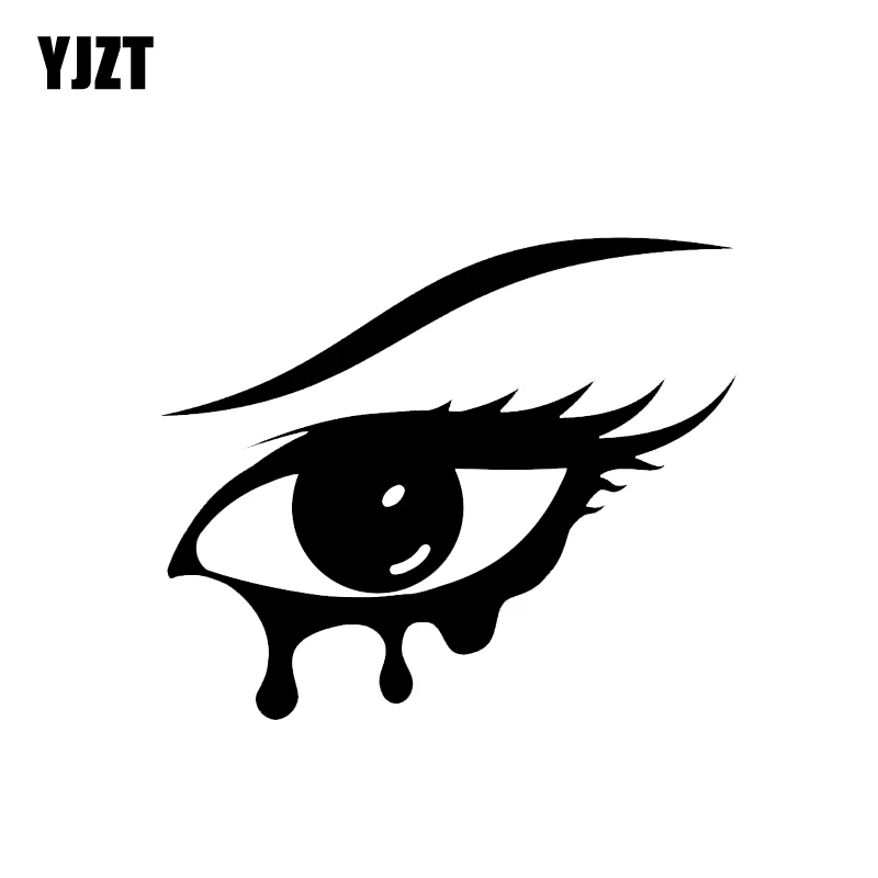 YJZT 12,9*10,9 см таинственный глаз Декор автомобилей Стикеры винил аксессуары силуэт C12-0516