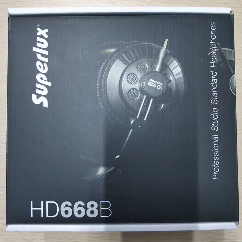 Наушники Superlux HD668B профессиональные полуоткрытые студийные стандартные динамические наушники для мониторинга музыки съемные глубокие басы - Цвет: Black With Package