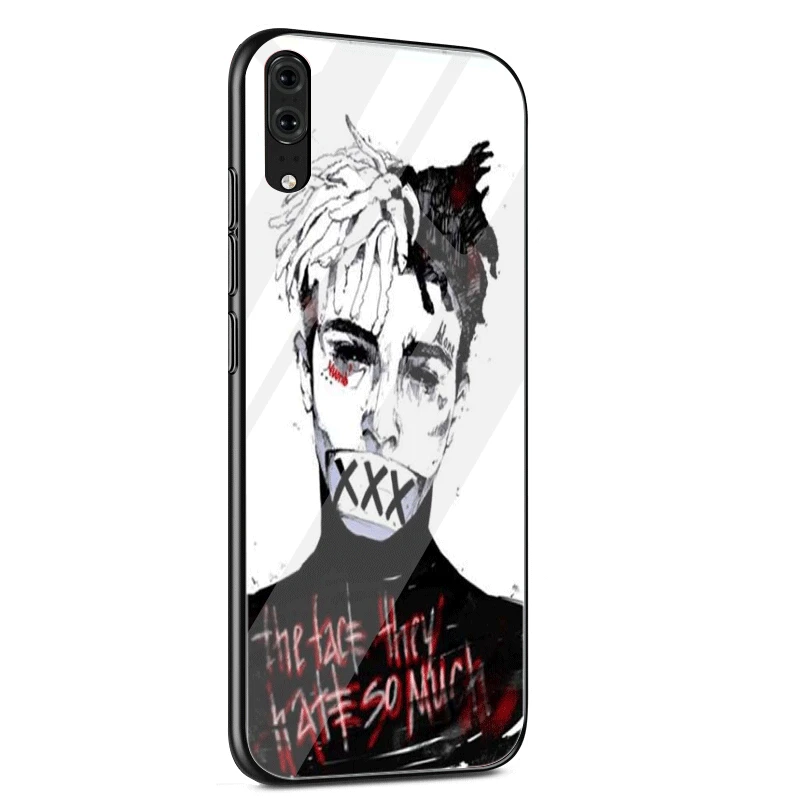 Стекло чехол для huawei Honor 7A 8X P10 P30 P20 Коврики 20 Pro 9 10 Lite Y6 Prime Y9 P крышка смартфона Xxxtentacion