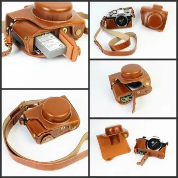 

Pu Leather Camera Case Cover Bag For Olympus OM-D Mark II EM10 II M2 E-M10 Mark III EM10 III M3 With Battery Opening