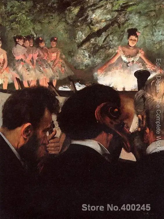 Портретные картины Современные художественные музыканты в орчестре Edgar Degas