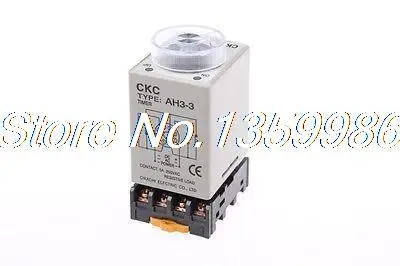 

220V Power on delay timer time relay 0-3 minute 3m & Base