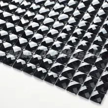 Черный мозаика с зеркальным стеклом плитки B6005