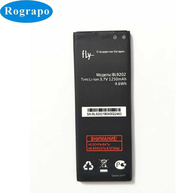 3 7 V 1250mAh BL9202 Сменный аккумулятор для Fly FS405 Stratus 4 батарея элемент батареи|mobile phone
