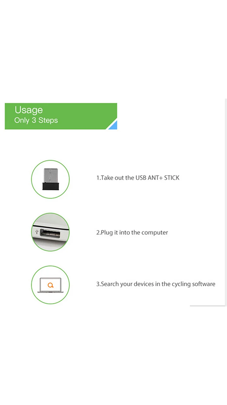 Мини-адаптер ANT+ USB палка адаптер ANT USB палка портативный адаптер для Garmin для Zwift для Wahoo Велоспорт Garmin Forerunner