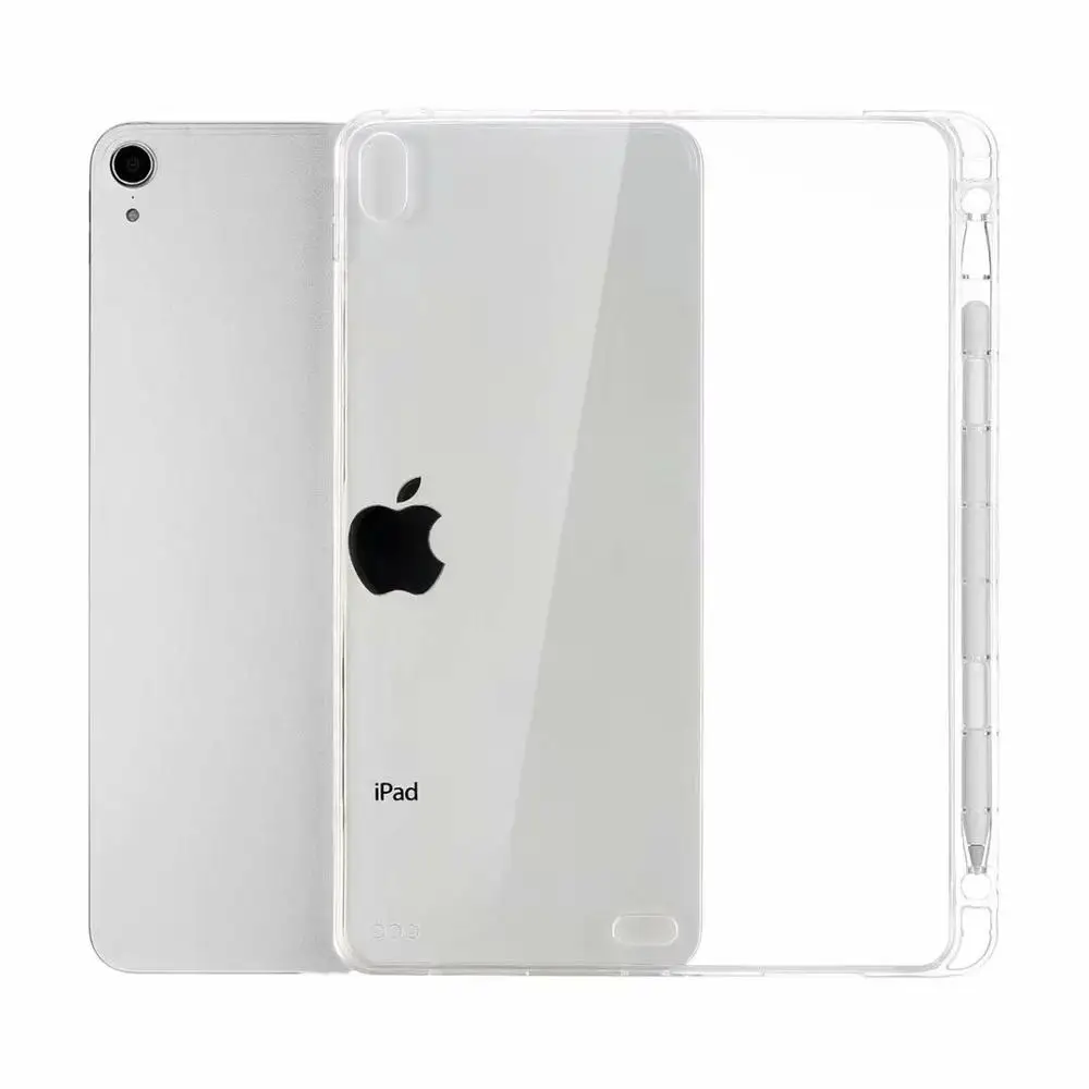 Чехол с держателем карандаша для iPad Air/Air 2/Pro 9,7 дюймов, ударопрочный прозрачный мягкий ТПУ чехол для планшета для iPad 9,7 /