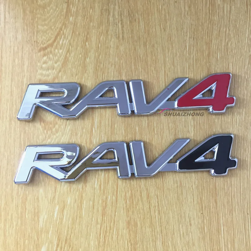 

RAV4 ABS Plastic Chrome Auto Car Rear Trunk Number / Letter logo Badge Emblem Sticker Decal Car Styling Auto Accessories