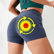 Лидер продаж Для женщин Высокая Талия Леггинсы шорты сделаны из пластика Управление хип лифт тренажерный зал для йоги бега занятий спортом шорты 19ing