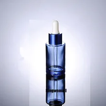 300 шт/партия Высококачественная емкость 30 мл эфирное масло пустая стеклянная синяя бутылка для косметического контейнера, бутылка-капельница