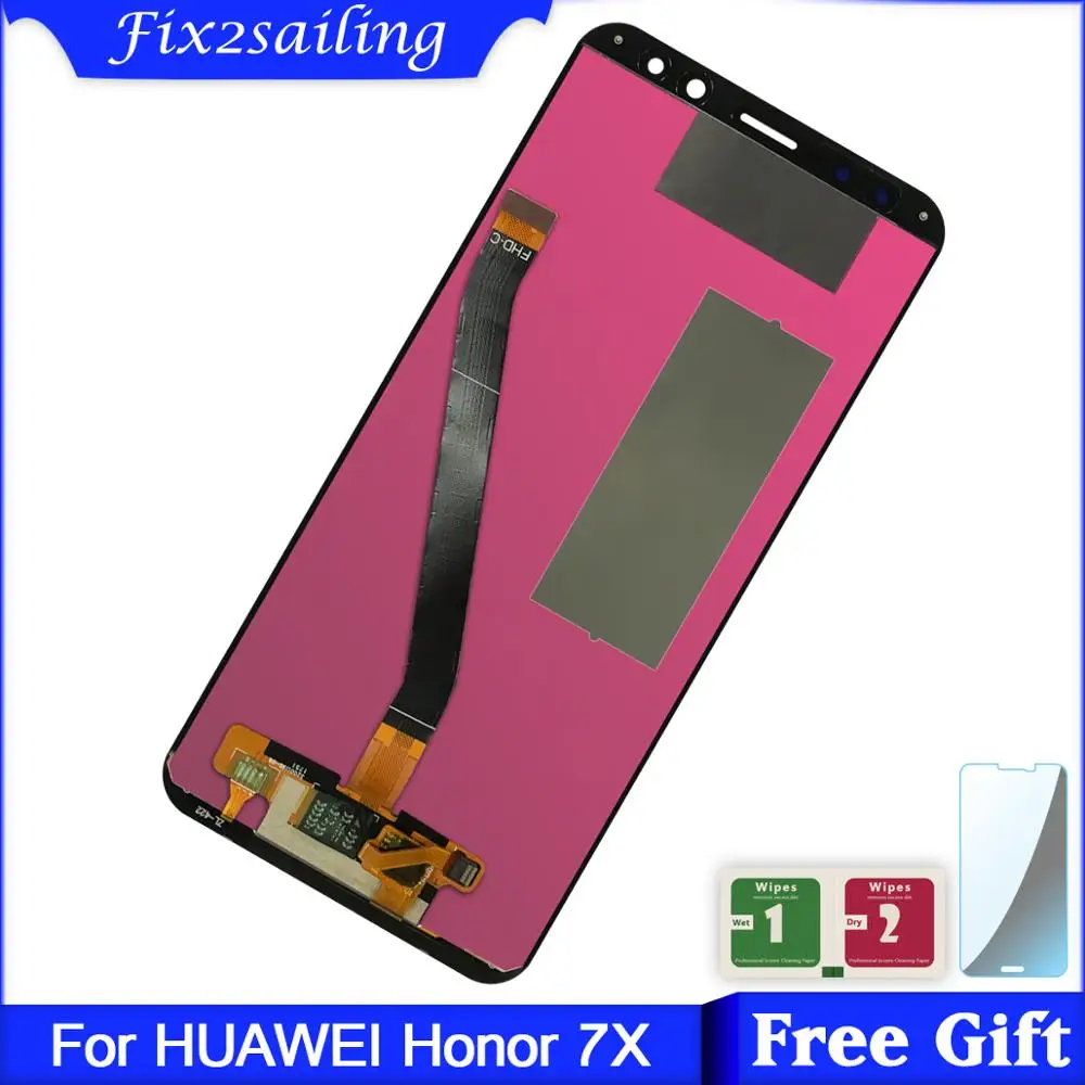 Для Huawei Honor 7X BND-L21 BND-L22 ЖК-дисплей + кодирующий преобразователь сенсорного экрана в