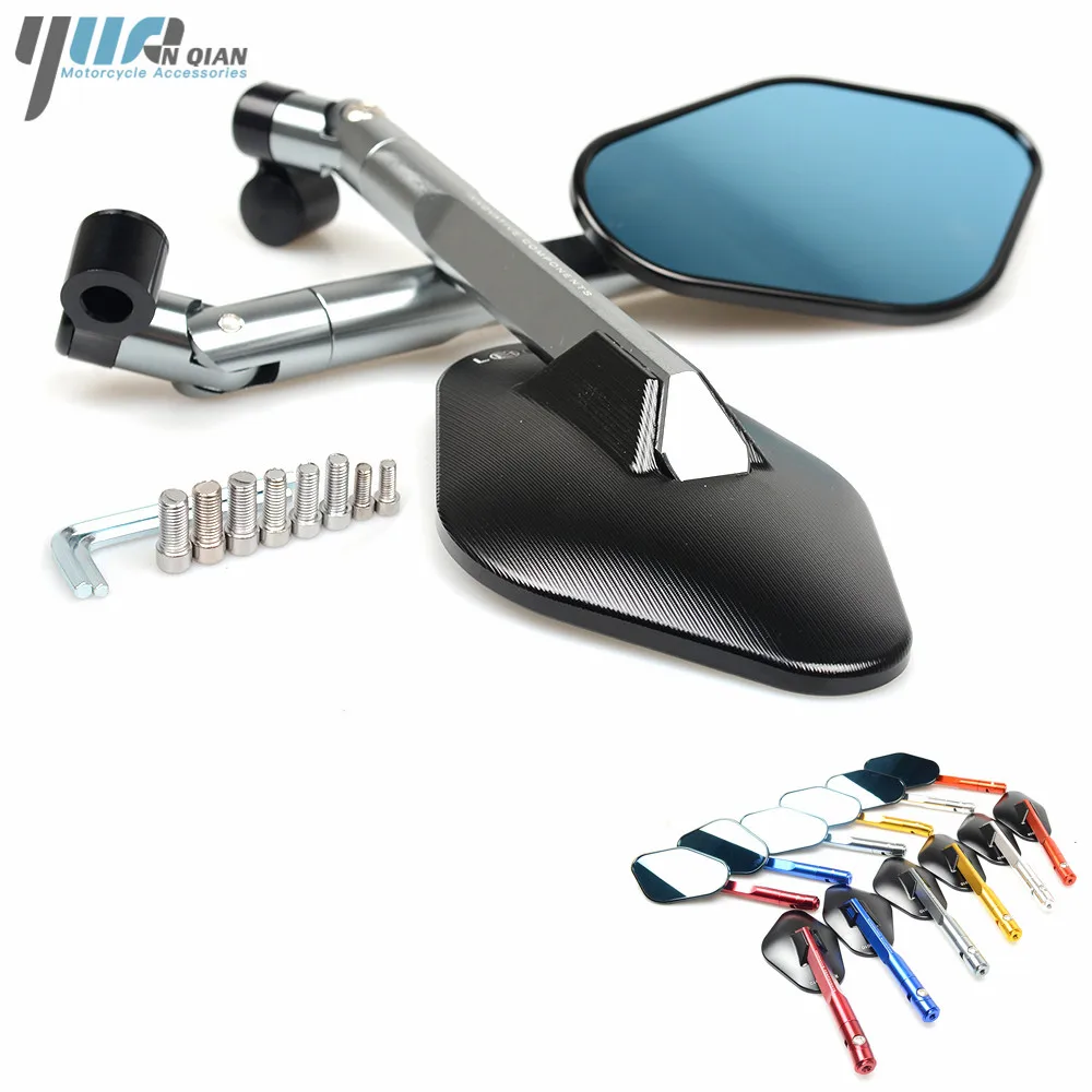 Universal CNC Motorcycle Mirror Side Rearview Mirror For Honda CBR250R CBR250 CBR600F CB599 CB650F CB919 RC51 HORNET 600 900