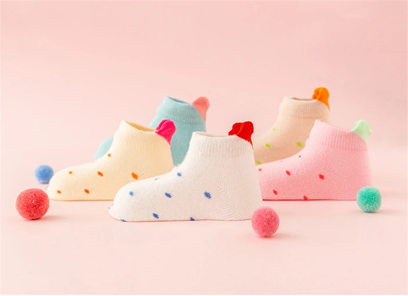 Детские дышащие хлопковые носки для девочек; Носки для маленьких девочек; сезон весна-лето; носки для малышей; kinder sokken; 5 пар/уп