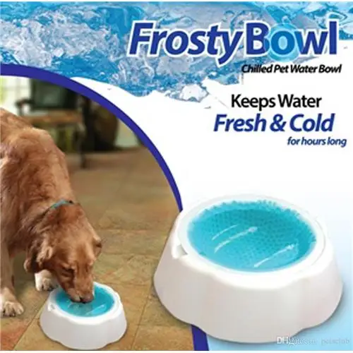 Creative Pet Frosty Bowl Dogs Ice Feeding Bowls Fresh Keeping Drinker