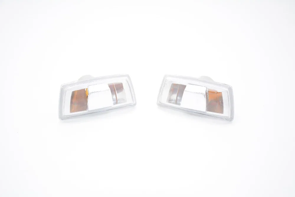 1Pair Clear Fender Side Marker Lights Turn Signal Lamps For Chevrolet
