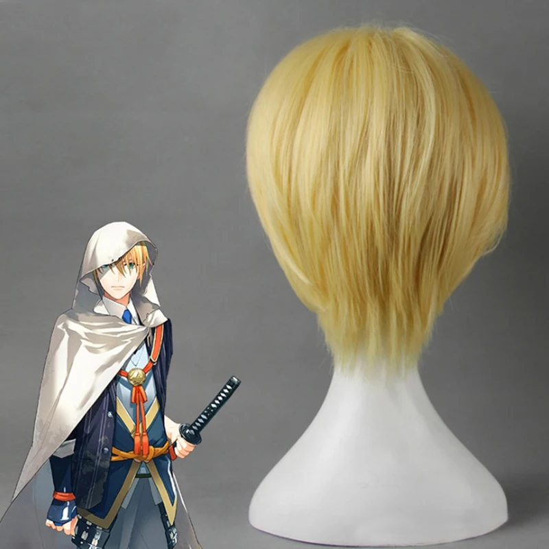 Парик для косплея онлайн игры Touken Ranbu Yamanbagiri Kunihiro термостойкий синтетический
