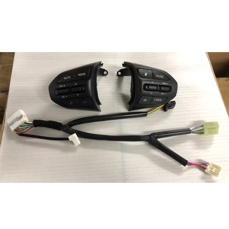 Wheel Button For KIA K2 RIO 2017 2018 RIO Buttons Bluetooth Phone Cruise Control Volume with