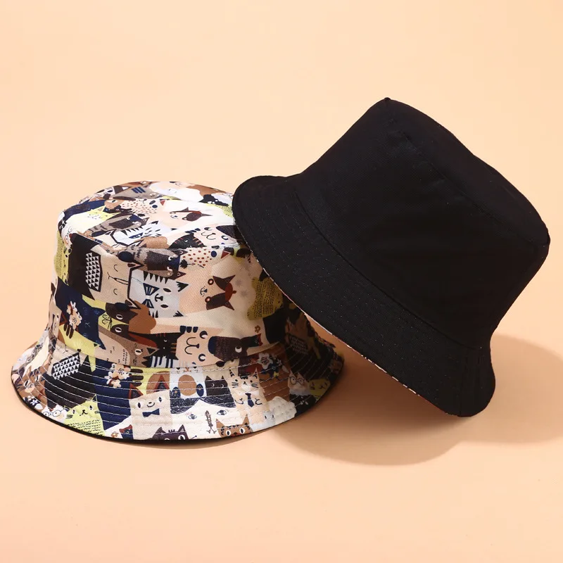 Двухсторонняя Рыбацкая шляпа, женская простая повседневная дикая шляпа, Женская однотонная светлая шляпа, Солнцезащитная шляпа для влюбленных, мужские головные уборы