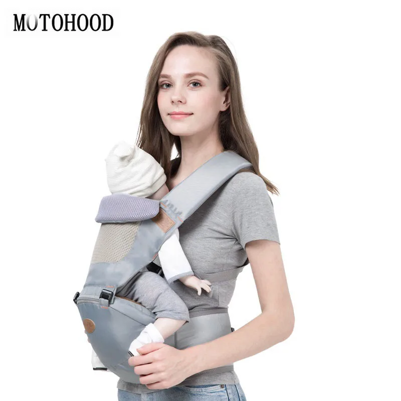 

MOTOHOOD Cotton Ergonomic New Born Baby Backpacks Carrier Slings Wrap Holder Hipseat Shoulder Accessories Belt Sling Backpack